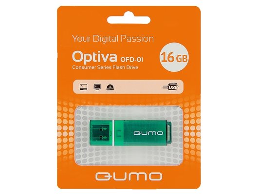 USB Флеш QUMO 16GB Optiva 01 Green